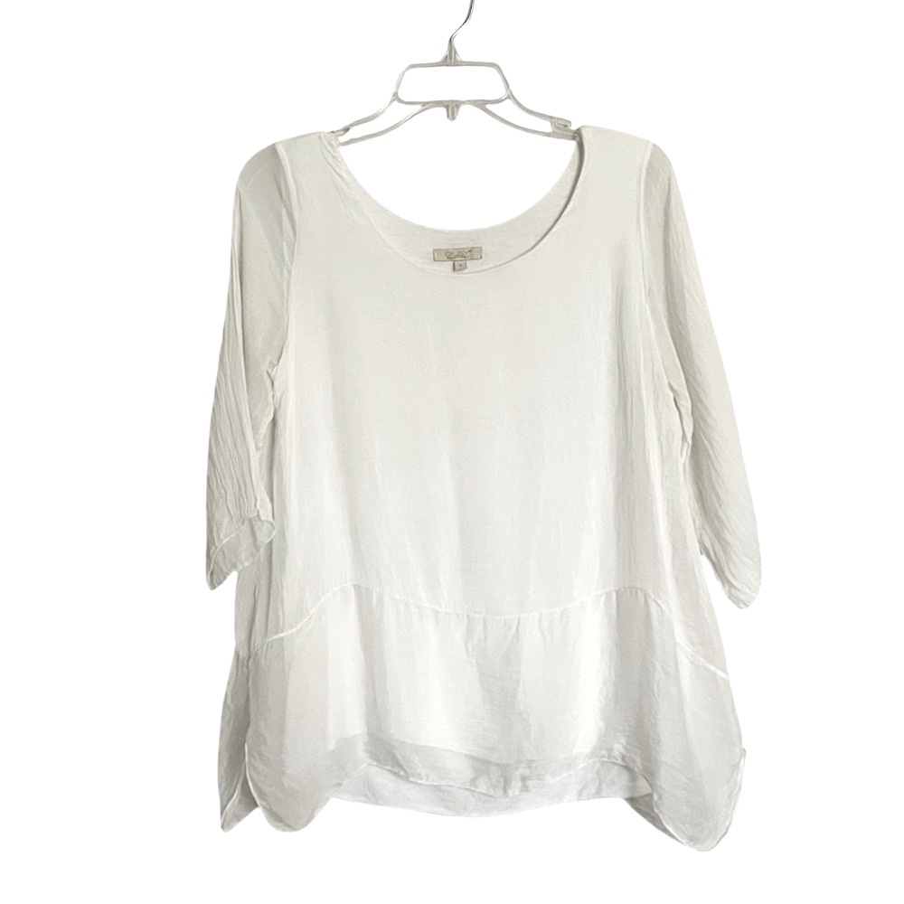 GIUSY Italian 100% Silk Blouse